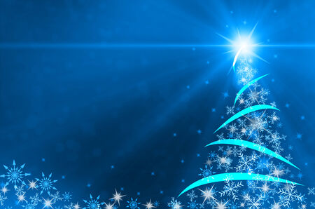 Winter christmas background with snowflakesの写真素材