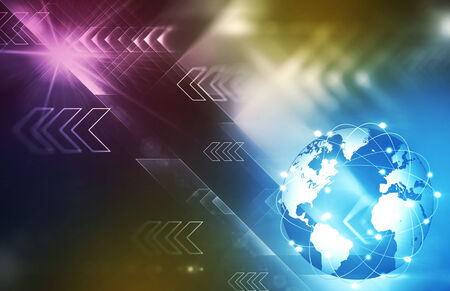 Map technology light designの写真素材