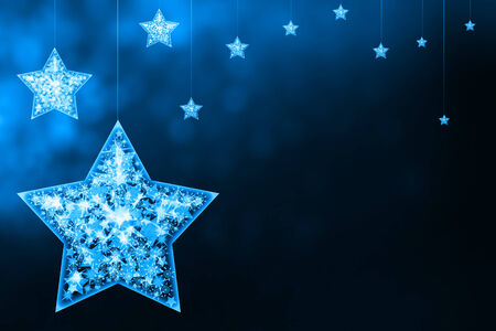 Festive Christmas background with starsの写真素材
