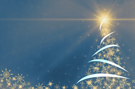 Winter christmas background with snowflakesの写真素材