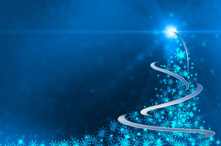 Winter christmas background with snowflakesの写真素材