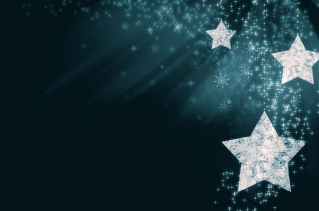 Winter christmas background with snowflakesの写真素材