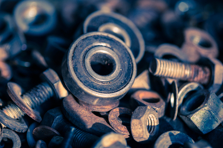 old rusty ball bearing