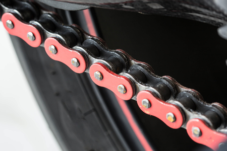 motorcycle chainの写真素材