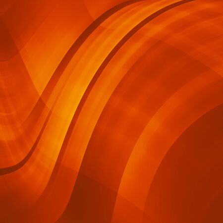 Orange and yellow background of abstract warm curvesの写真素材