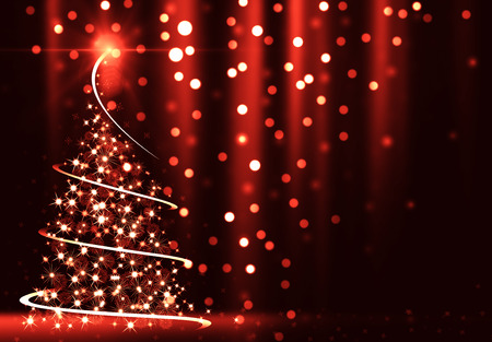Abstract Christmas Treeの写真素材