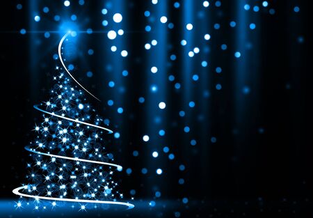 Abstract Christmas Treeの写真素材