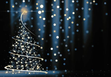 Abstract Christmas Treeの写真素材