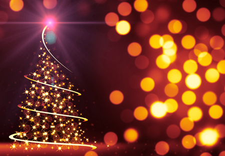 Abstract Christmas Treeの写真素材