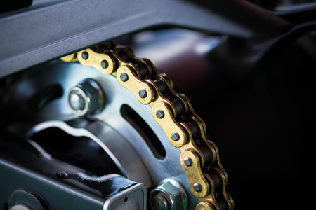 motorcycle chainの写真素材