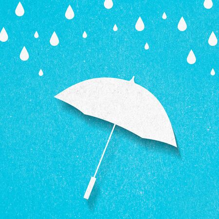 umbrella paper cut styleの写真素材
