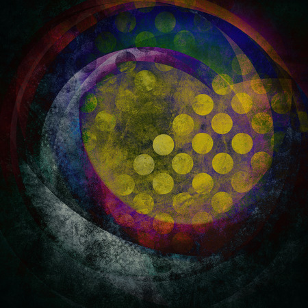 grunge background, abstract circles patternの写真素材