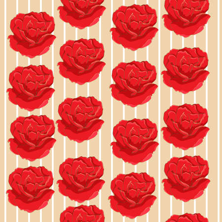 Design seamless background for fabrics, floral ornament. Hand painted illustration on geometric backgroundのイラスト素材