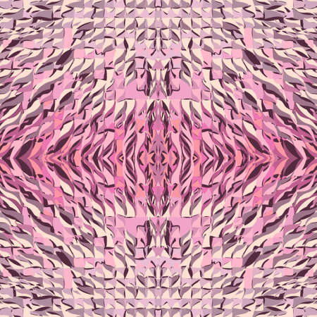 Seamless abstract volumetrical, geometric pattern. Vector clipart. Color bright background.