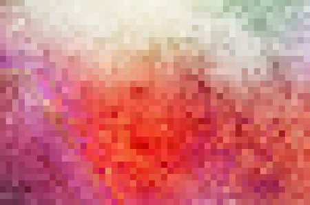 Pixel art design - blurred background. Colorful mosaic pattern. vector clipartのイラスト素材