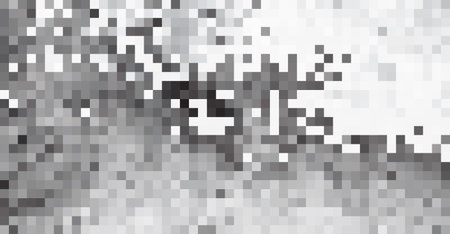 Pixel art design - black and white mosaic pattern. vector clipartのイラスト素材
