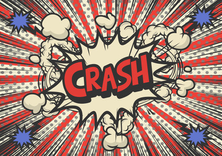 Pop art style, Comic book concept speech bubble Wow. Illustration halftone dot versus comic. Comics book template background. Pop art colorful backdrop.のイラスト素材