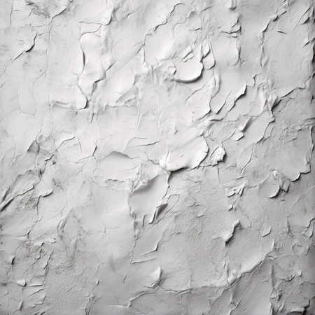 White plaster wall background. Texture of white plaster wall with cracks.の素材