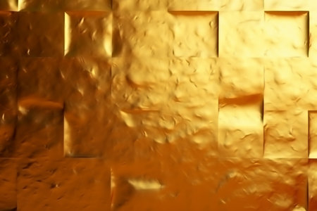 golden abstract background with some smooth lines in it and some reflectionsの素材