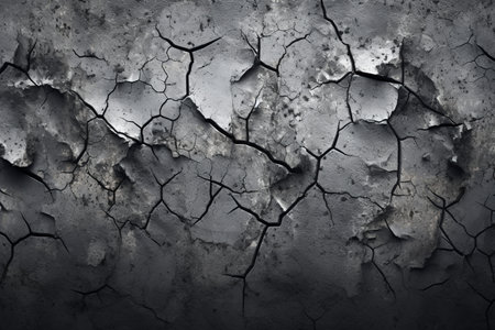 Dry cracked earth texture background. Global warming and climate change concept.の素材