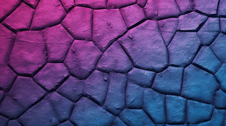 abstract background of cracked concrete wall texture with purple and blue colorsの素材