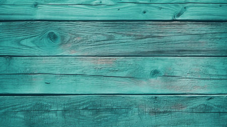 Old painted wood wall - texture or background. Blue and green colorの素材