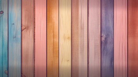 Colorful wood wall texture background. Wood texture background. Wood texture backgroundの素材