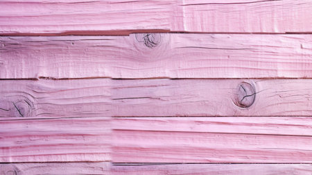 Pink painted wooden wall. Abstract background and texture for design with copy space.の素材