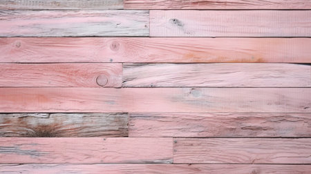 Pink wooden wall background or texture. Pink wood plank wall background.の素材