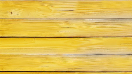 Old painted wood wall - texture or background. Yellow wood texture.の素材