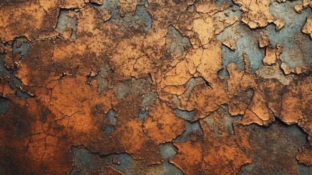 Old rusty metal background. Rusty metal surface. Grunge metal texture.の素材