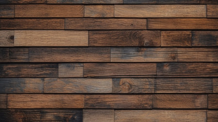 Wooden wall texture background for interior exterior decoration and industrial construction concept design.の素材