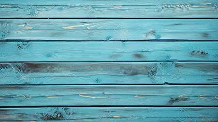 Blue painted wood wall texture or background. Wood planks pattern.の素材