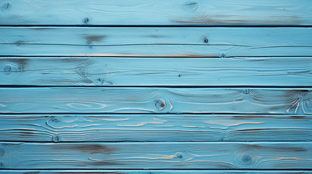 Wooden planks background. Blue wood texture with natural patterns.の素材