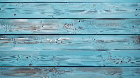 Blue painted wood wall texture or background. Wood planks pattern.の素材