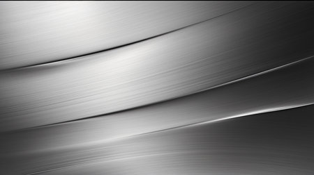 Metal background or texture of brushed steel plate with reflections Iron plate and shinyの素材