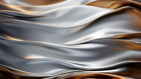 abstract metallic background with some smooth lines in it (3d render)の素材