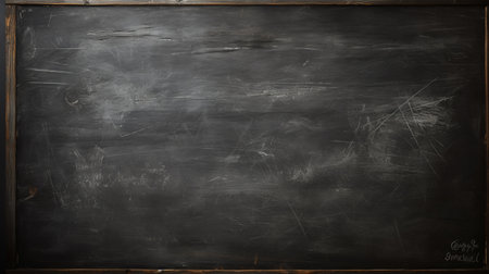 Blackboard with chalk grunge background. Back to school concept.の素材