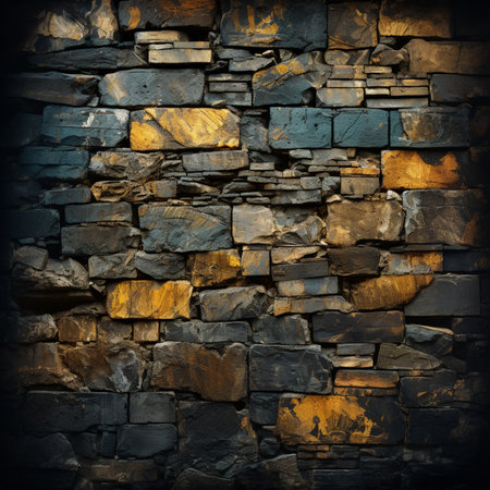 Background of stone wall texture. Old stone wall background or texture.の素材