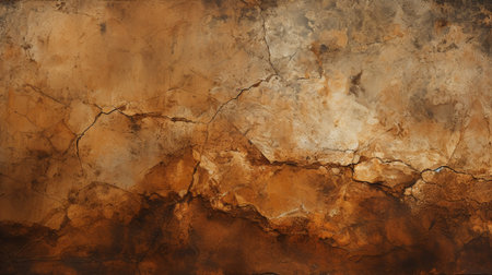 Old concrete wall with cracks. Abstract background and texture for design.の素材