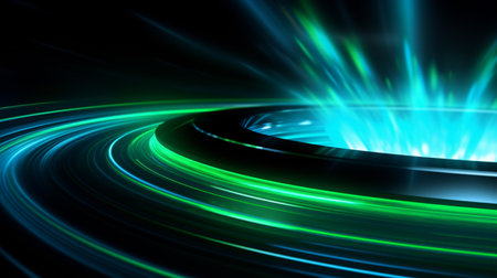 abstract speed motion on the road (futuristic concept)の素材