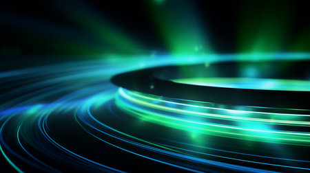 abstract background with glowing lines and bokeh, abstract backgroundの素材