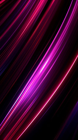 Abstract background with glowing lines. Space for text. Vector illustration.の素材