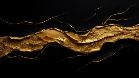 Abstract gold background. 3d rendering 3d illustration. Computer digital drawing.の素材