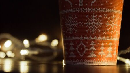 Lights And New Year Cupの写真素材