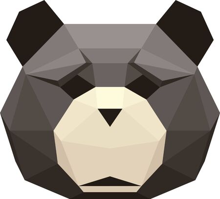 vector illustration of a bear's headのイラスト素材