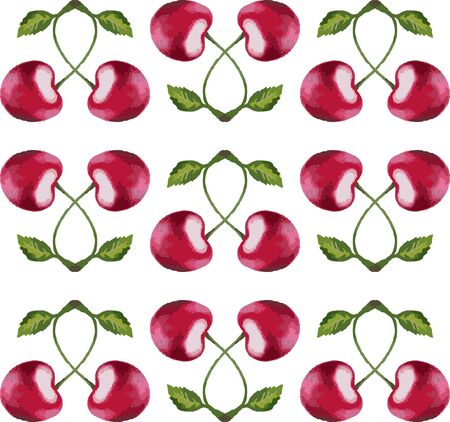 background with the image of realistic berriesのイラスト素材