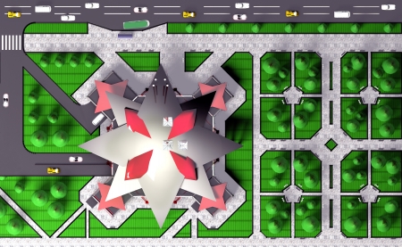 The General plan of public buildingの写真素材