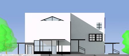 the project of a modern buildingの写真素材