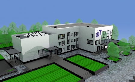 the project of a modern buildingの写真素材